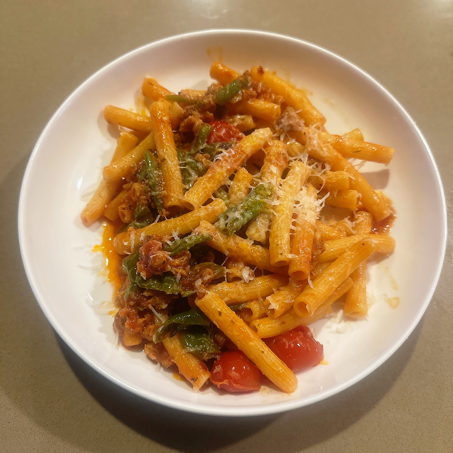 Italian Peppers with Sausage